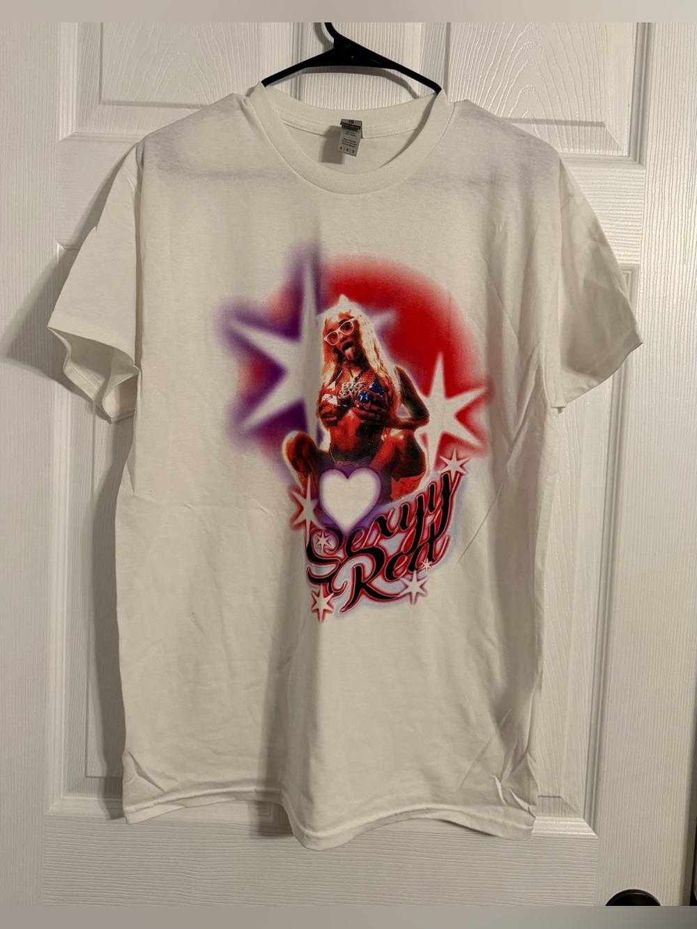 Gildan Heavy Cotton Sexy Red 4 President Airbrushed NWOT Size Medium Tshirt